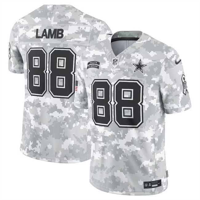 Men%27s Dallas Cowboys #88 CeeDee Lamb 2024 Arctic Camo Salute To Service Limited Stitched Jersey Dyin->dallas cowboys->NFL Jersey